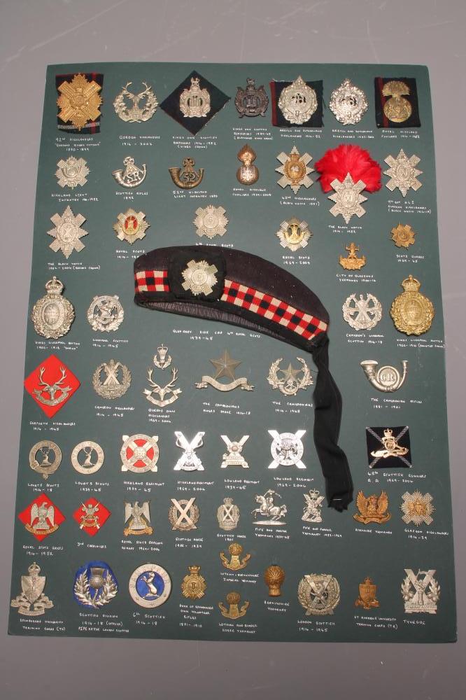 A COMPLETE COLLECTION OF SCOTTISH ARMY CAP BADGES Image