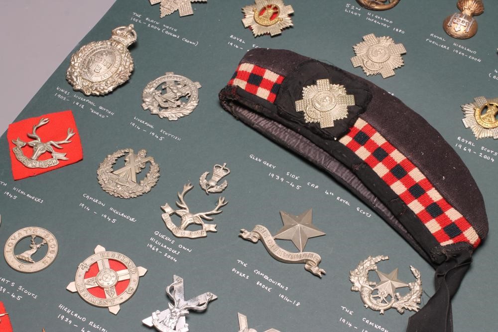 A COMPLETE COLLECTION OF SCOTTISH ARMY CAP BADGES Image
