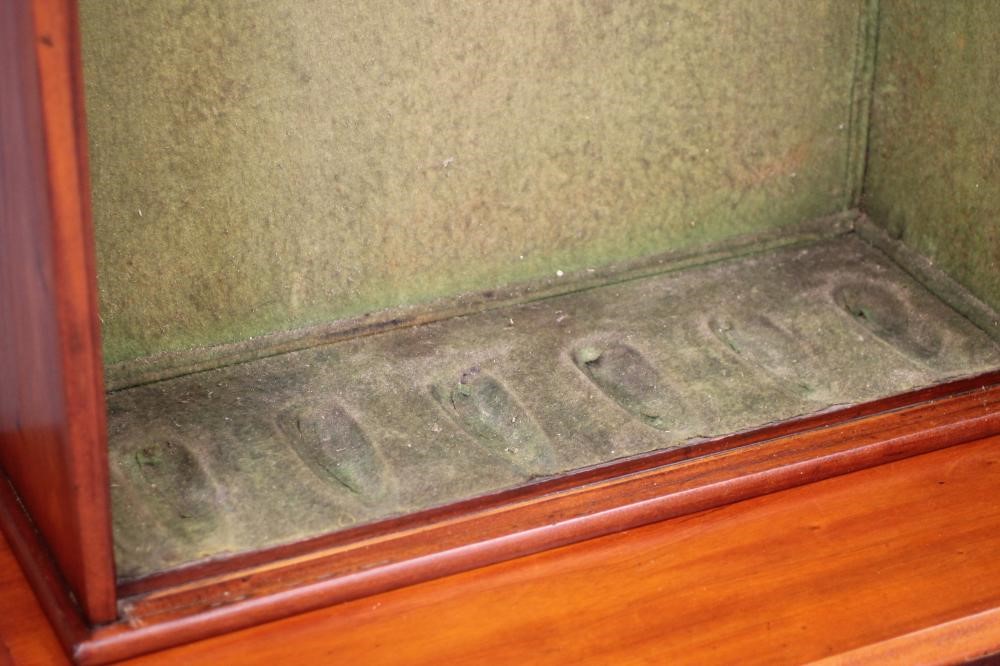 A MAHOGANY GUN CABINET ON CHEST Image