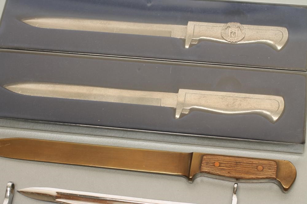 NINE SCANDINAVIAN MINIATURE BAYONETS Image