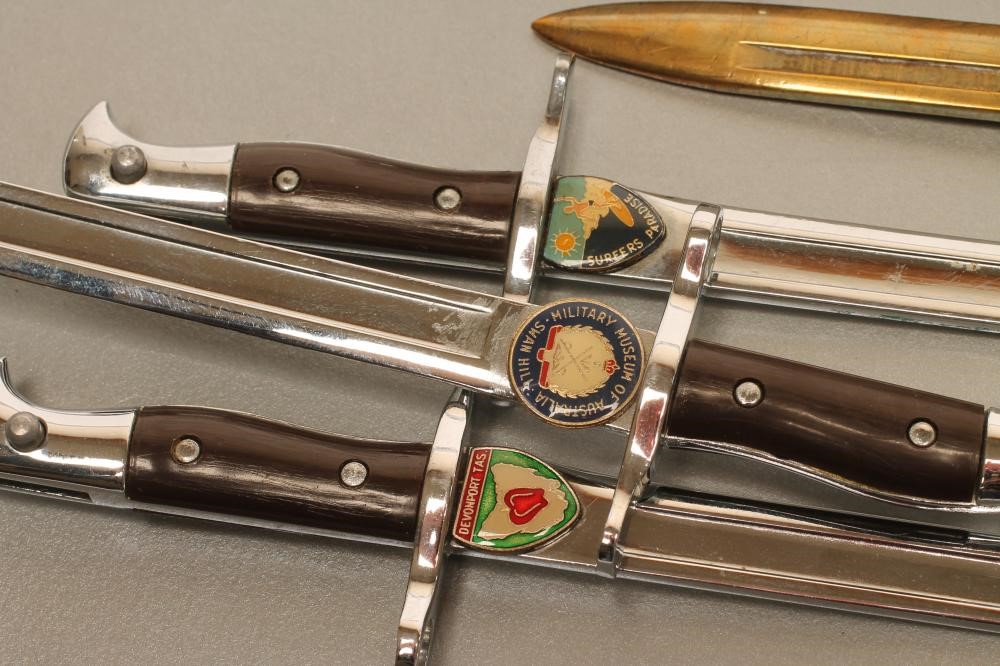 SEVEN AUSTRALIAN AND CANADIAN MINIATURE BAYONETS Image