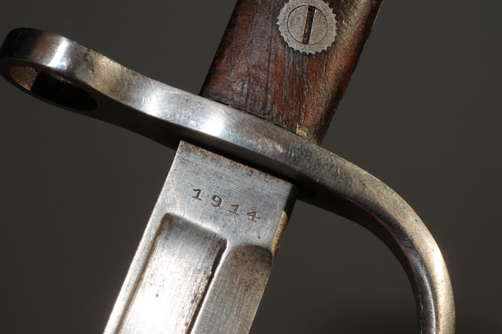 FIVE WWI BELGIAN MINIATURE SOUVENIR BAYONETS Image