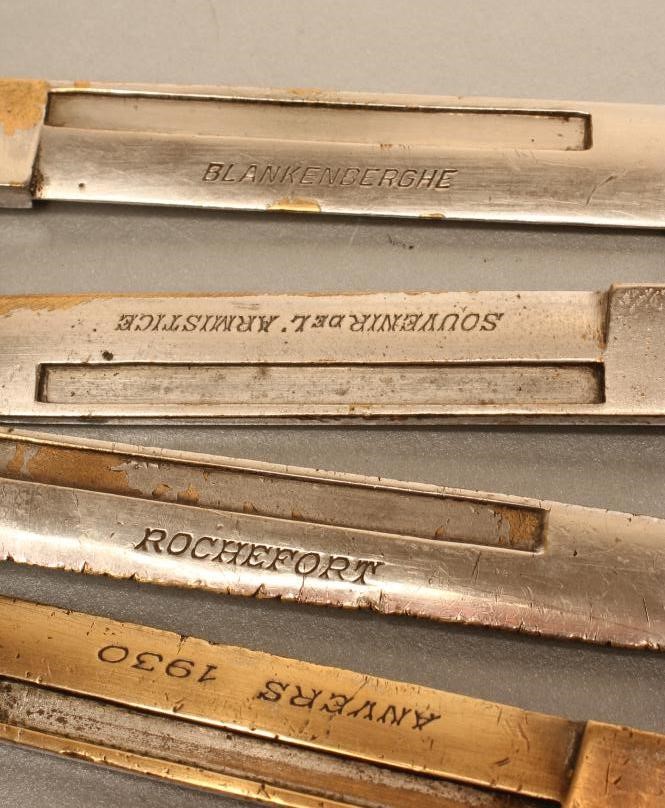 FIVE RARE LARGE SIZE BELGIAN LETTER OPENER BAYONETS Image