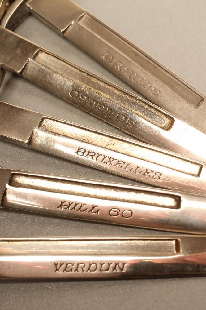 FIVE BELGIAN MEDIUM SIZED LETTER OPENER BAYONETS Image