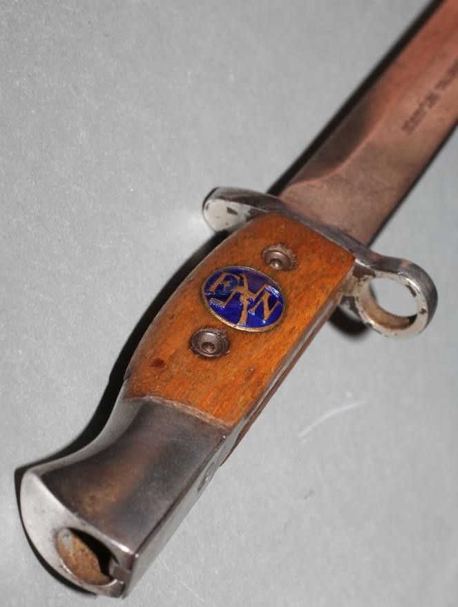 A BELGIAN PRESENTATION BAYONET LETTER OPENER Image