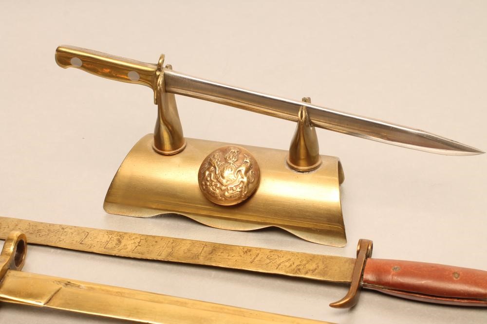 NINE TRENCH ART MINIATURE BAYONETS Image