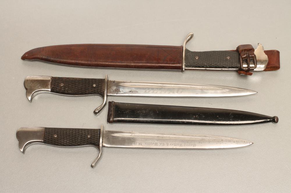 THREE GERMAN MINIATURE ADVERTISING M. 98 BAYONETS Image
