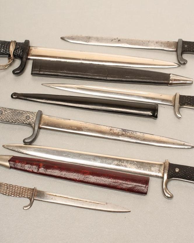 SIX GERMAN MINIATURE M. 98 BAYONETS Image