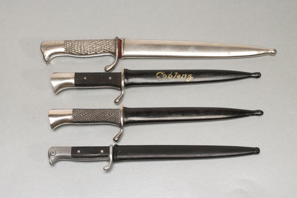 FOUR GERMAN MINIATURE SOUVENIR BAYONETS Image