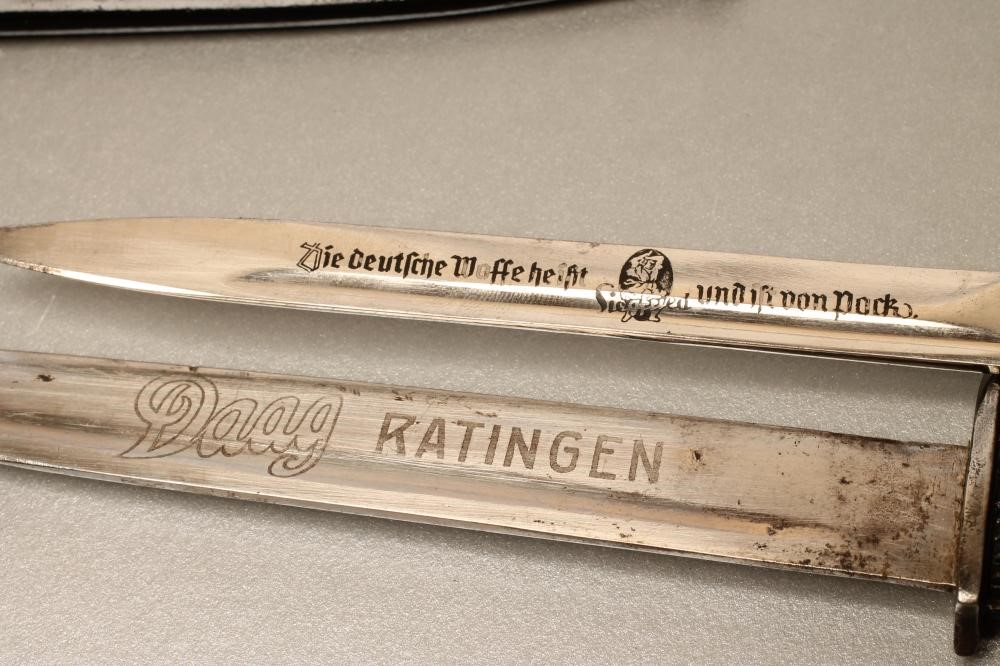 FOUR GERMAN MINIATURE SOUVENIR BAYONETS Image