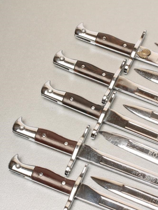 TEN JAPANESE MADE MINIATURE BAYONETS FOR THE US MARKET Image
