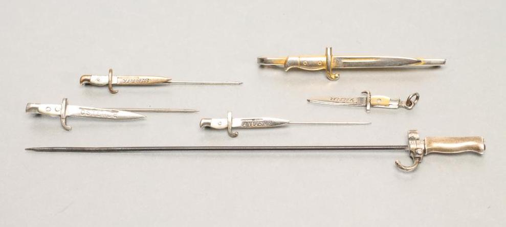 SIX SWEETHEART MINIATURE BAYONETS Image