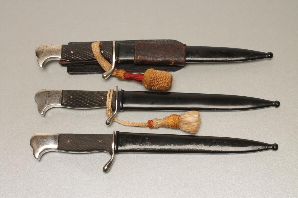 THREE GERMAN MINIATURE SOUVENIR BAYONETS Image