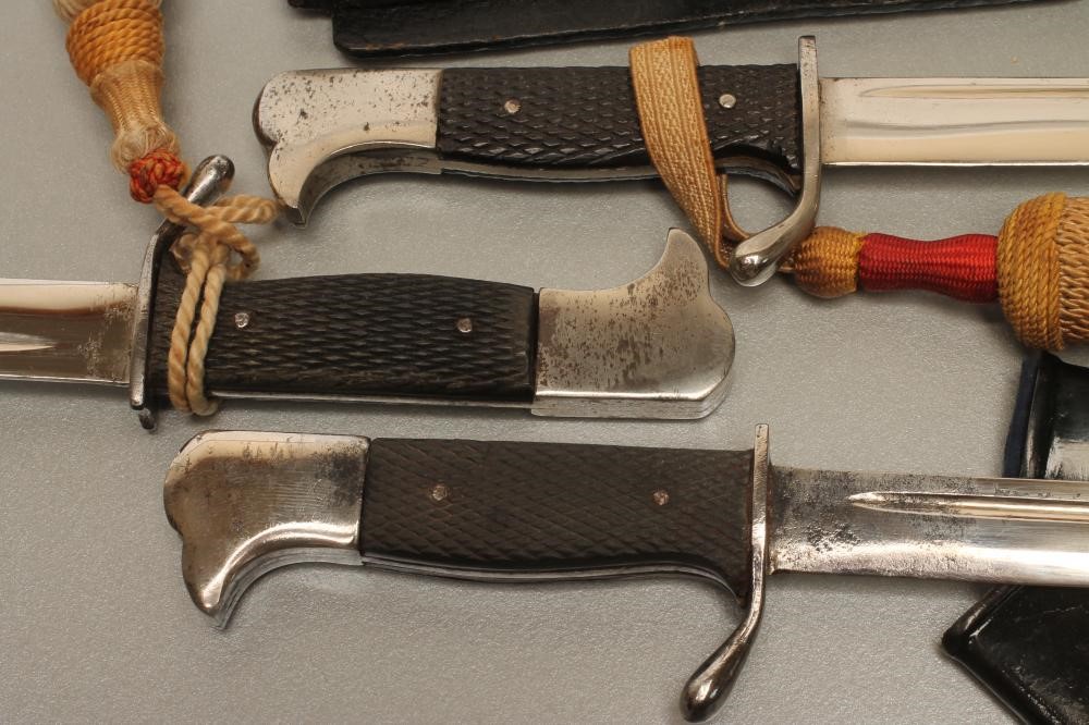 THREE GERMAN MINIATURE SOUVENIR BAYONETS Image