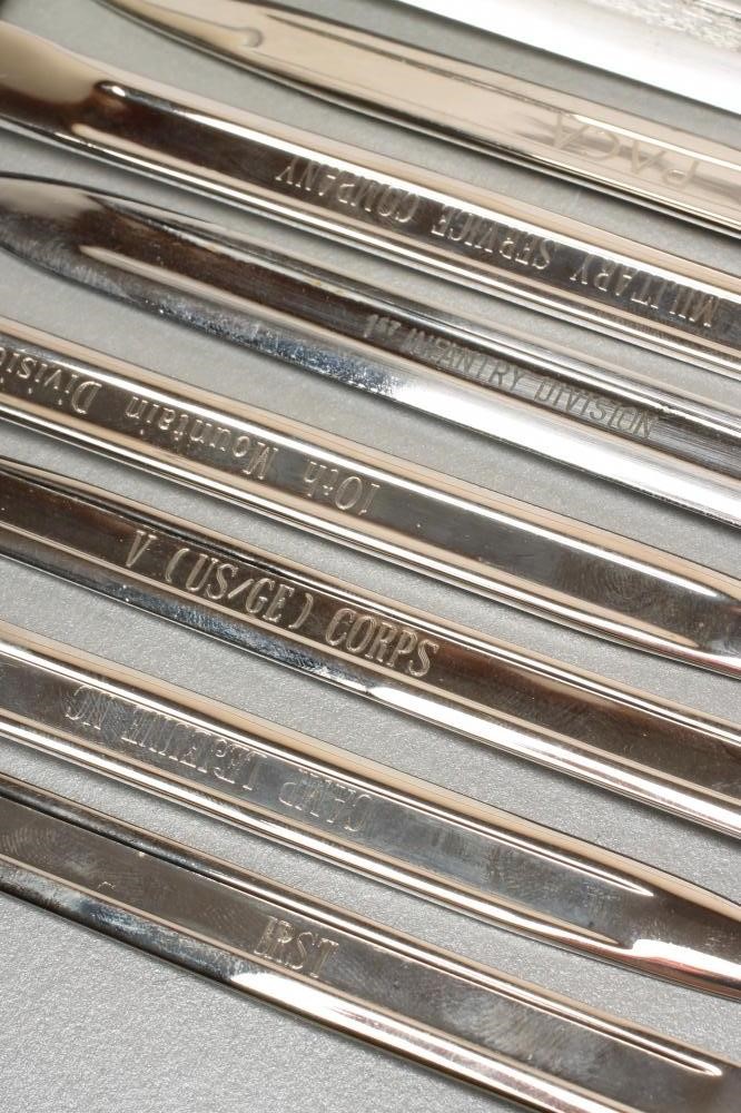 ELEVEN JAPANESE AND THAI MADE MINIATURE BAYONETS FOR THE US MARKET Image