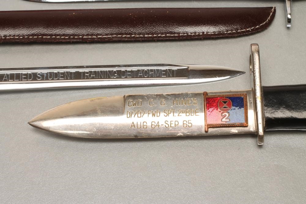 ELEVEN JAPANESE MADE MINIATURE BAYONETS FOR THE US AND SWISS MARKET Image