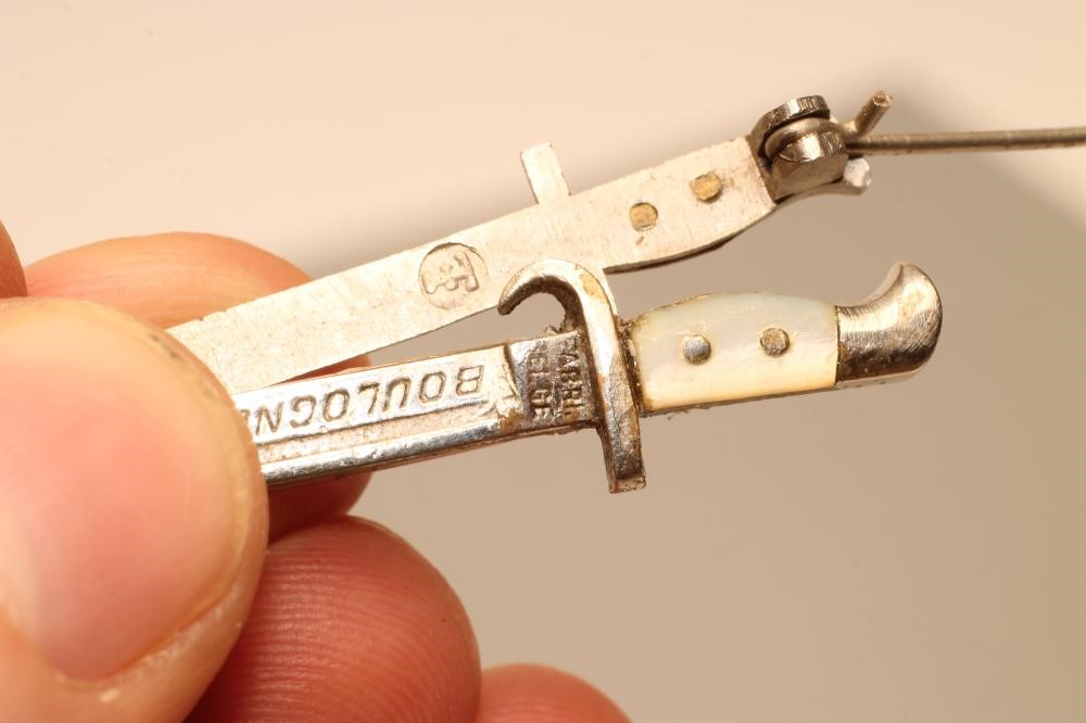 SEVEN BELGIAN SWEETHEART BROOCH BAYONETS Image