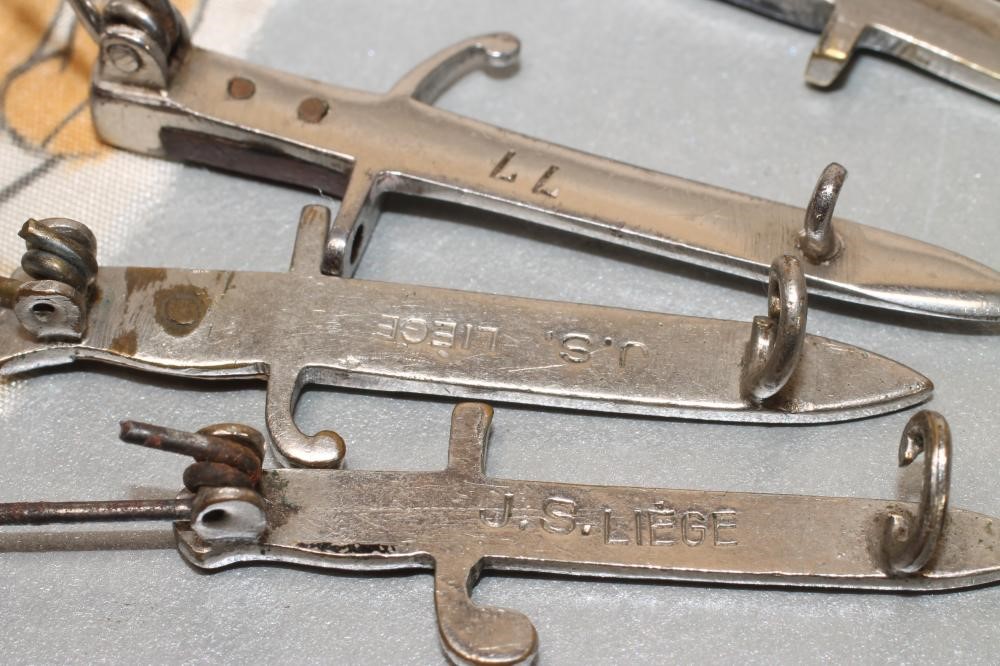 SEVEN BELGIAN SWEETHEART BROOCH BAYONETS Image