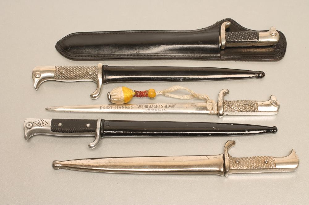 FIVE GERMAN MINIATURE SOUVENIR BAYONETS Image