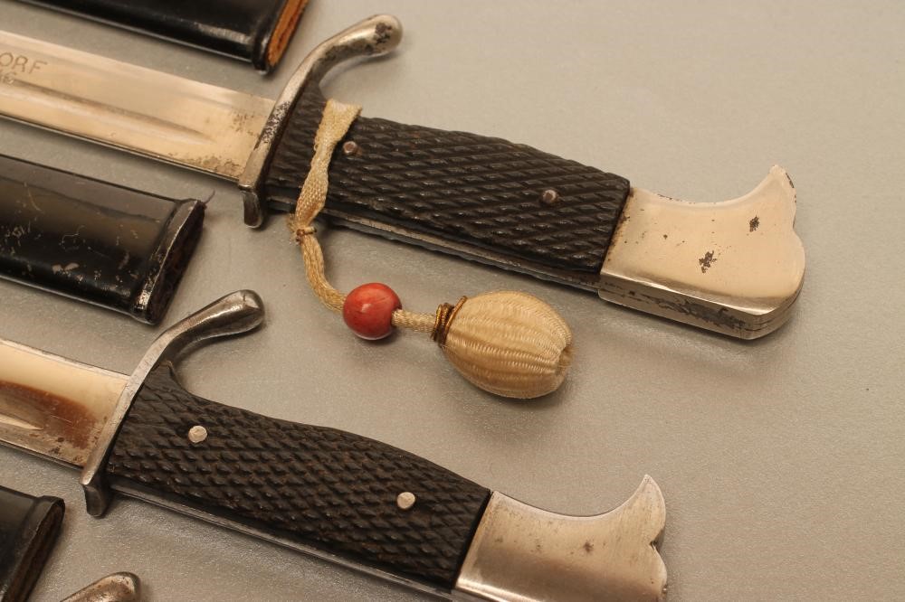 THREE GERMAN MINIATURE SOUVENIR BAYONETS Image