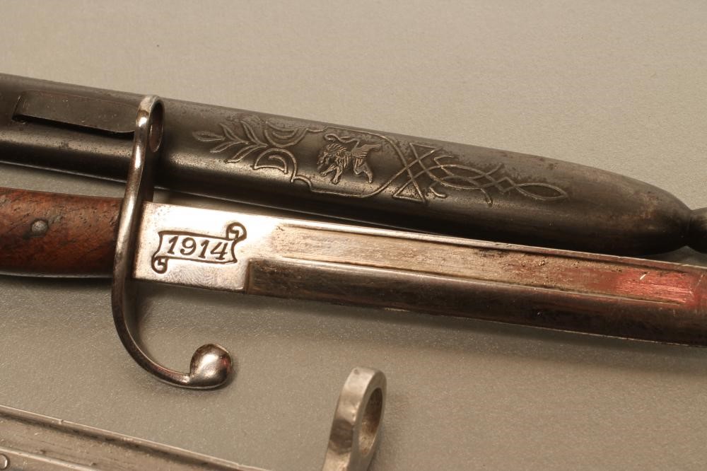 FOUR BELGIAN SOUVENIR MINIATURE BAYONETS Image