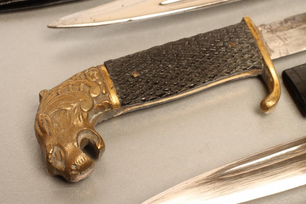 THREE GERMAN MINIATURE SOUVENIR BAYONETS Image