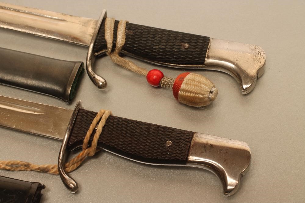 THREE GERMAN SOUVENIR MINIATURE BAYONETS Image