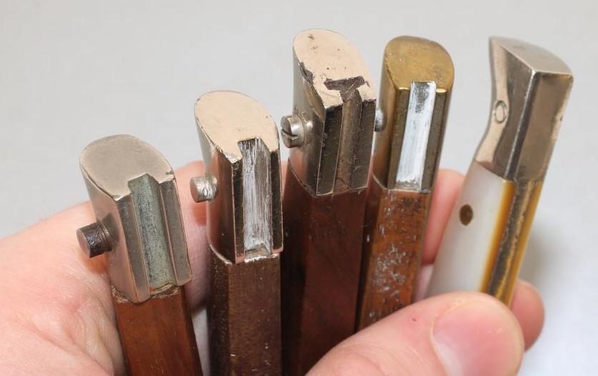 FIVE BELGIAN LETTER OPENER MINIATURE BAYONETS Image