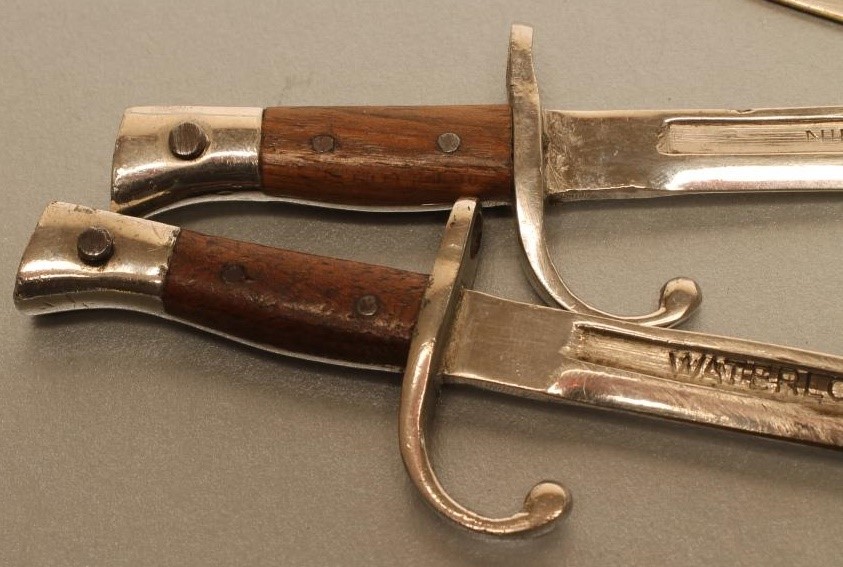 FIVE BELGIAN LETTER OPENER MINIATURE BAYONETS Image