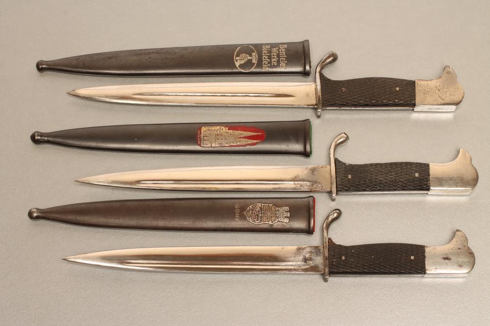 THREE GERMAN MINIATURE BAYONETS Image