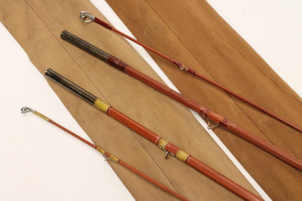 A SHARPES FARIO 85 SPLIT CANE FLY ROD Image