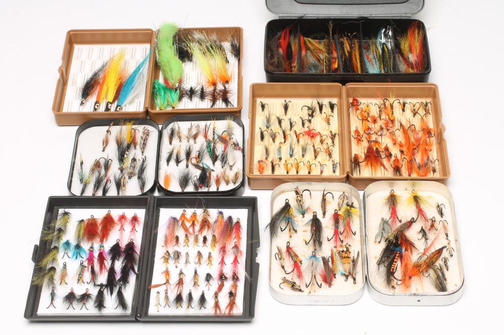 APPROXIMATELY 285 SALMON AND SEATROUT FLIES Image