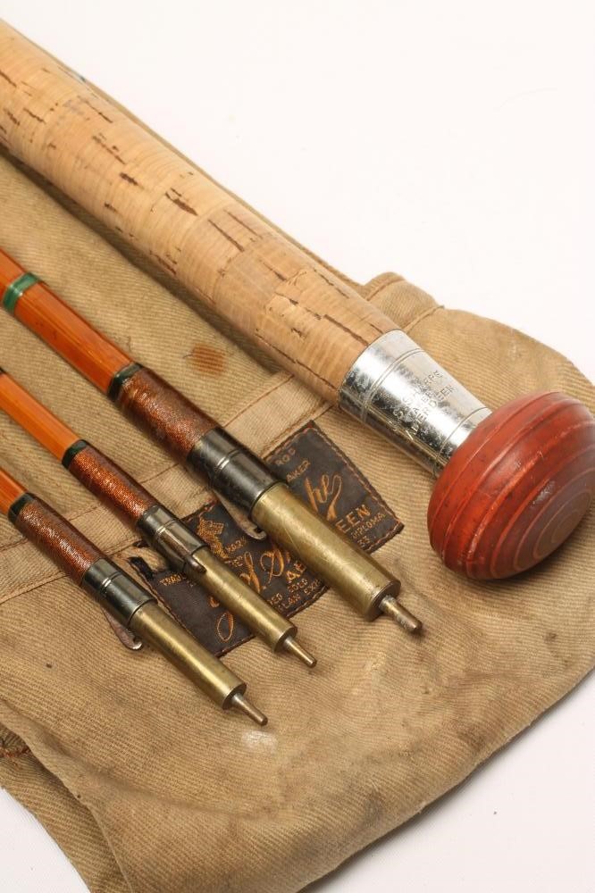 A SHARPES SCOTTIE THE "ABERDEEN" SPLIT CANE SALMON ROD Image