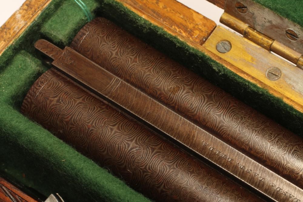 A LINSLEY BROTHERS 12-BORE SIDE BY SIDE EJECTOR SHOTGUN Image