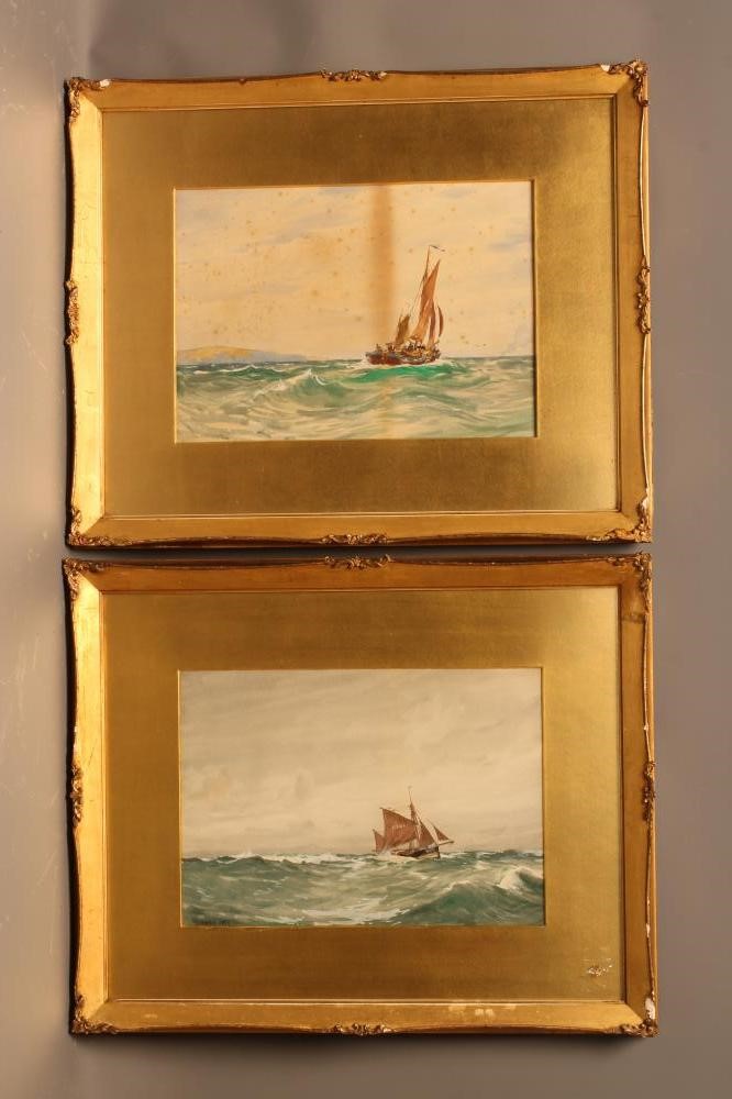 ERNEST DADE (1864-1934) (Staithes Group) Fishing Boats Scarborough Image