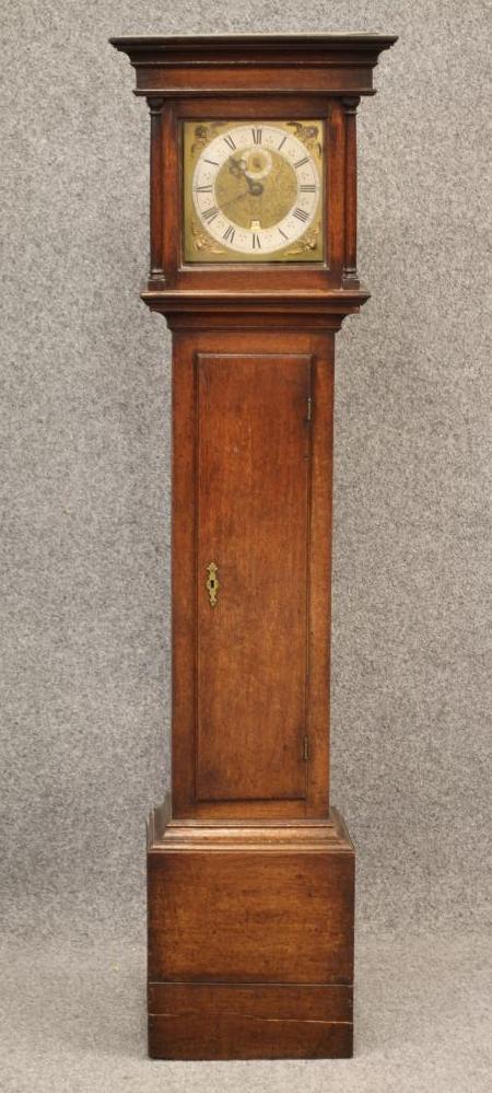 AN OAK LONGCASE CLOCK Image