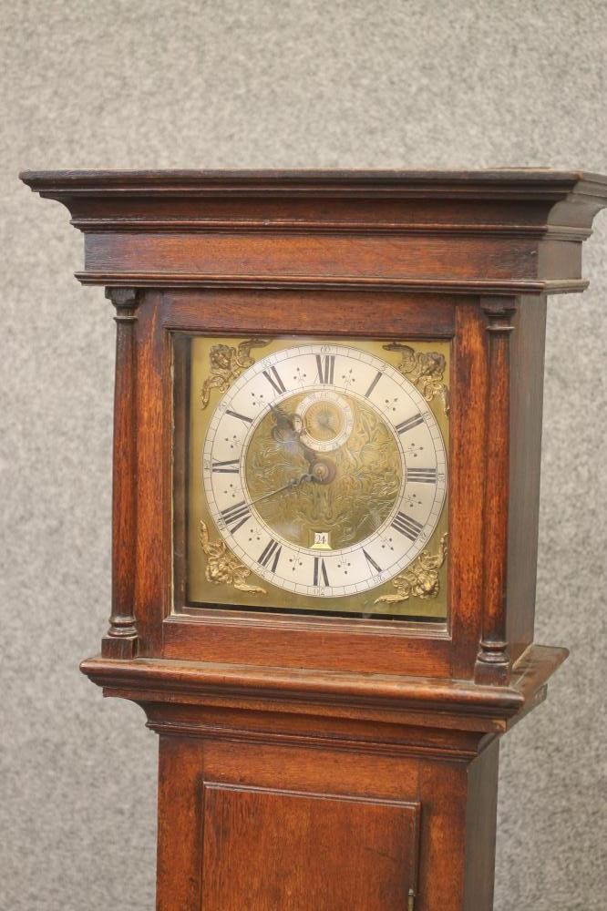 AN OAK LONGCASE CLOCK Image
