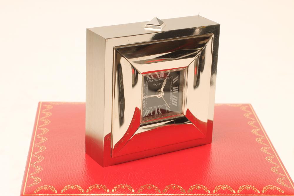 A CARTIER ALARM CLOCK Image