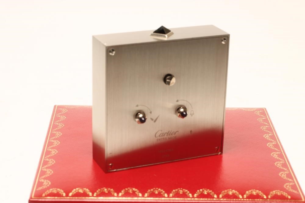 A CARTIER ALARM CLOCK Image