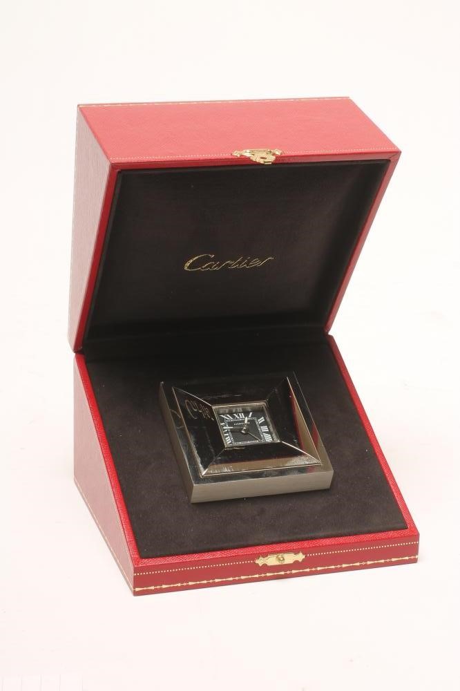 A CARTIER ALARM CLOCK Image