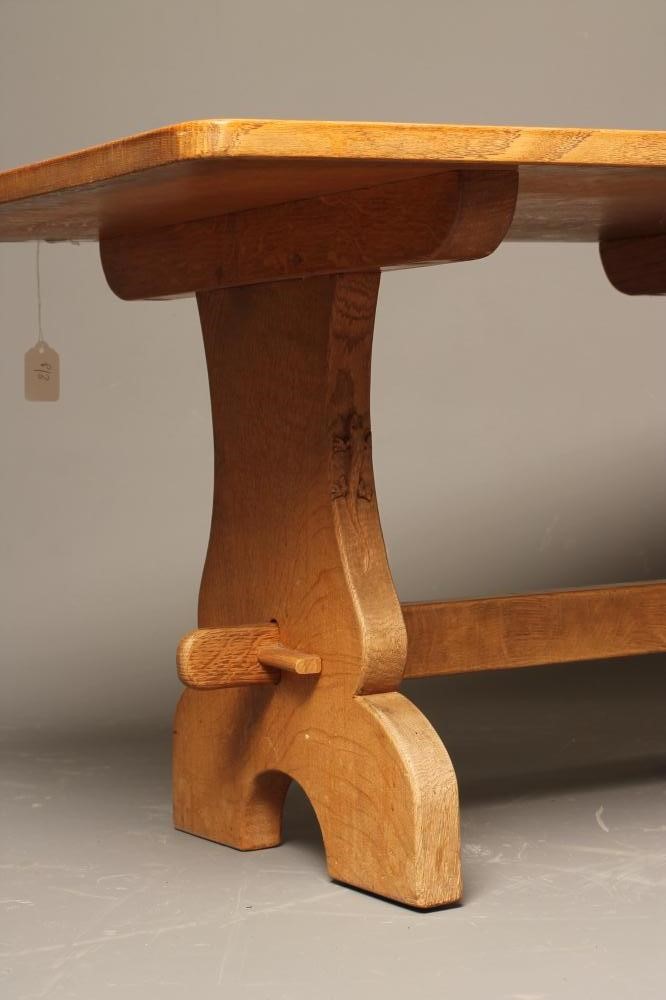 AN OAK COFFEE/GAMES TABLE by Martin Dutton Image