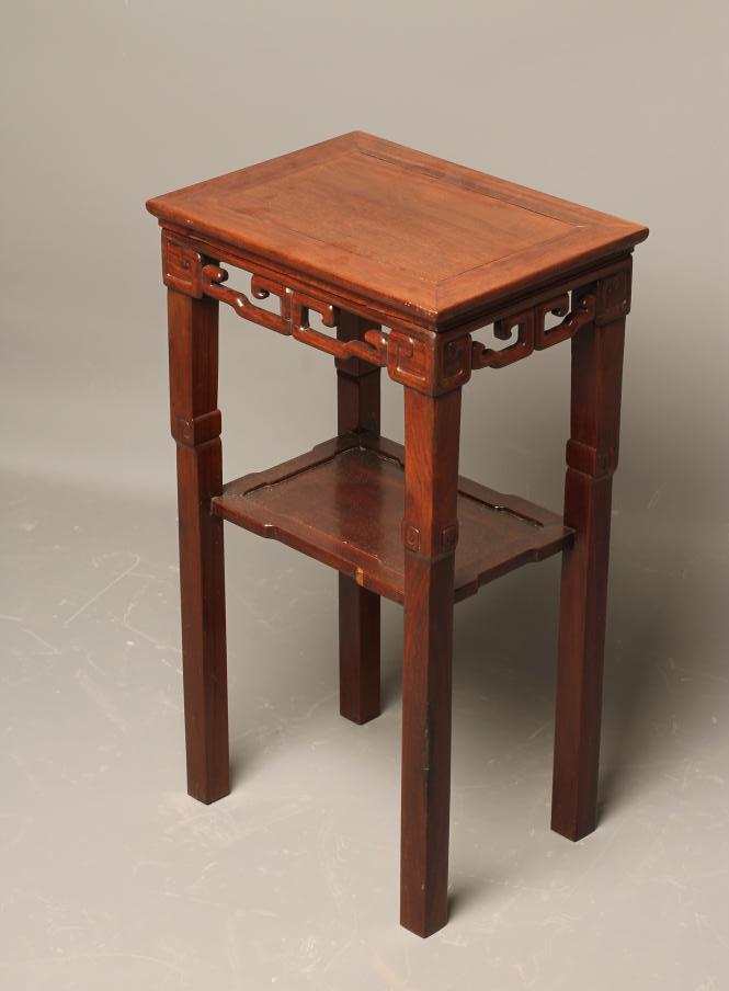 A CHINESE HARDWOOD SIDE TABLE Image