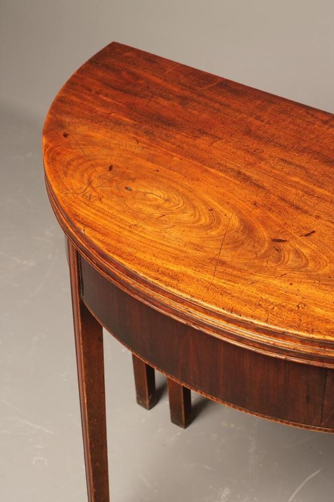 A mahogany folding tea table Hartleys Auctioneers & Valuers