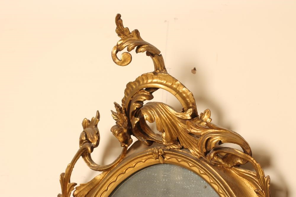 A ROCOCO REVIVAL GILT GESSO PIER GLASS Image