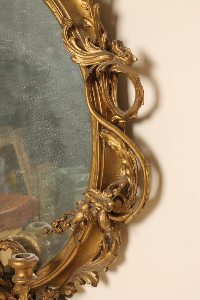 A ROCOCO REVIVAL GILT GESSO PIER GLASS Image