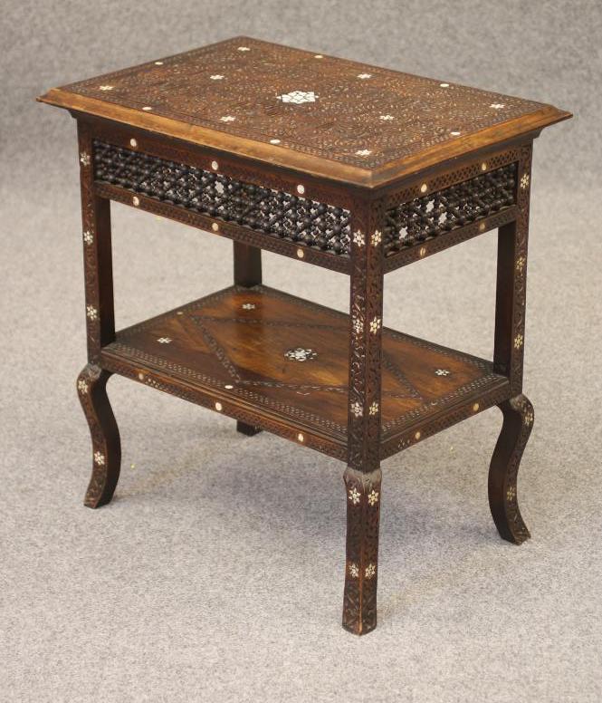 AN ANGLO INDIAN HARDWOOD TABLE Image