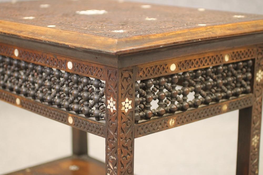 AN ANGLO INDIAN HARDWOOD TABLE Image