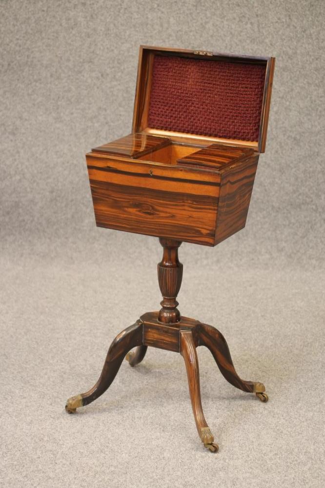 A GEORGIAN COROMANDEL TEAPOY Image