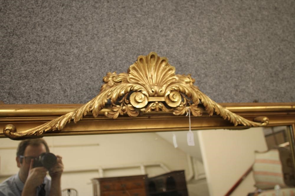 A PAIR OF LARGE GILT WOOD PIER GLASSES Image