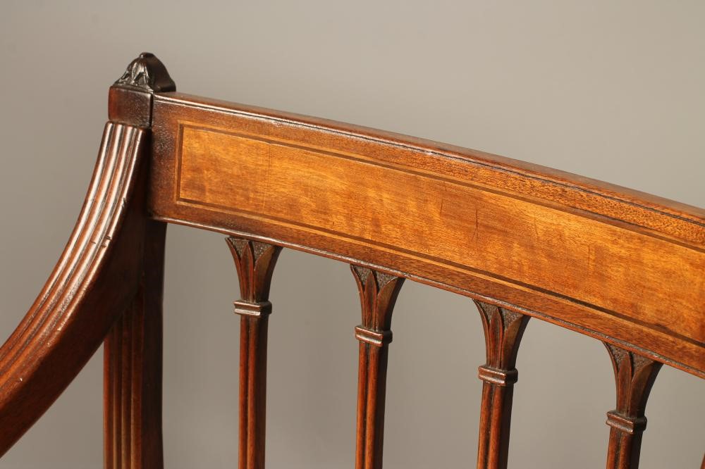 A PAIR OF GEORGIAN MAHOGANY ELBOW CHAIRS Image